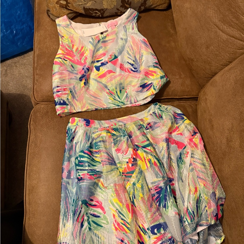 Lilly Pulitzer Colorful Skirt Set